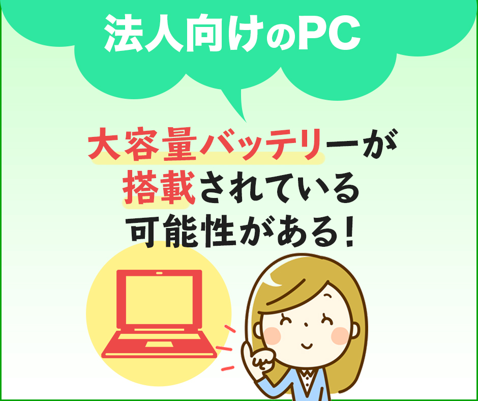 大容量バッテリーが搭載されている可能性がある